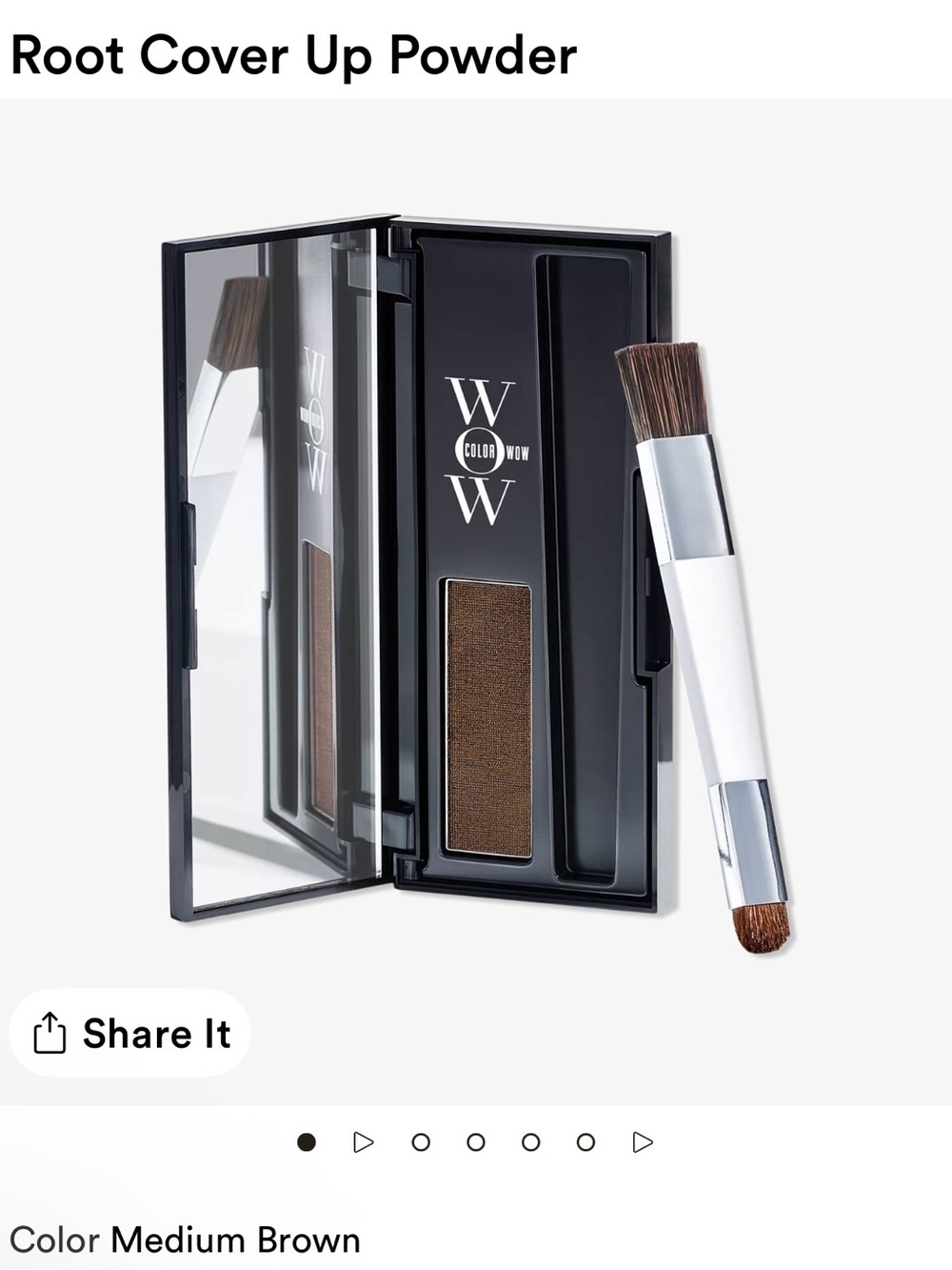 Medium Brown Root Touch-Up Powder by Color WOW